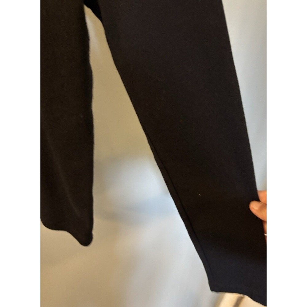 St John's Bay Women's Classic Mock Turtleneck Black Size Medium Long Sleeve - Picture 5 of 6
